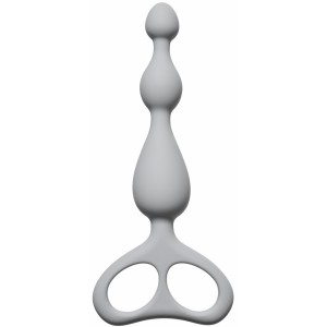 Анальная елочка Ultimate Beads Grey (иной угол)