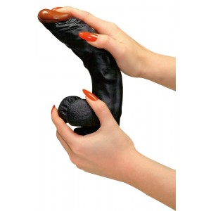 Вибратор Authentic Reaction Dong черный (иной угол)