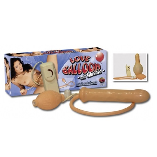 Вибро-фаллоимитатор с грушей Love Balloon