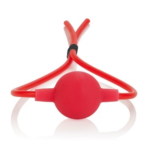 Кляп из силикона красный Ballgag (иной угол)