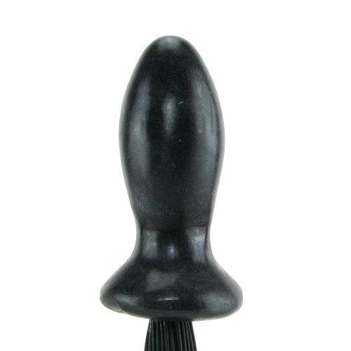 Черная анальная пробочка с хвостиком Rear Envy