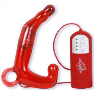 Мужской стимулятор Pleasure Wand красный (иной угол)