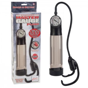 Затемненная вакуумная помпа со встроенным манометром Master Gauge Pump (иной угол)