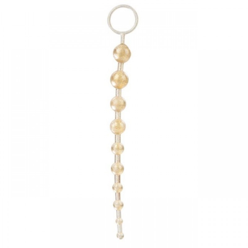 Золотые анальные бусы Extreme