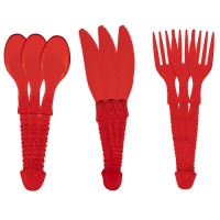 Вилки ножи ложки с ручкой-пенисом