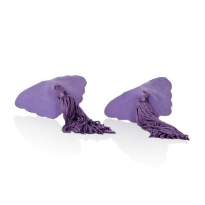 Бабочки сиреневые для сосков (иной угол)