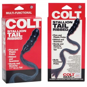 Силиконовый фаллос с хвостиком Colt Силиконовый фаллос с хвостиком Colt (иной угол)