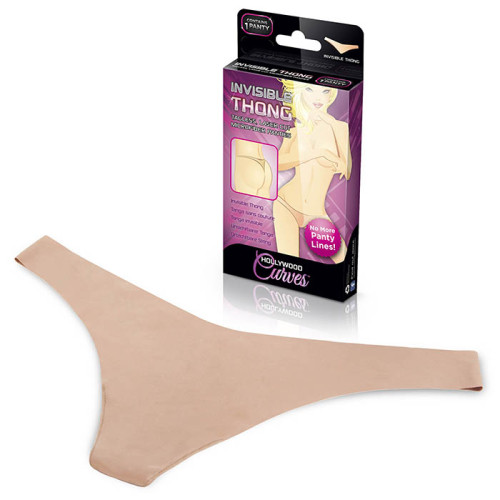 Невидимые трусики стринги телесные Hollywood Curves ML