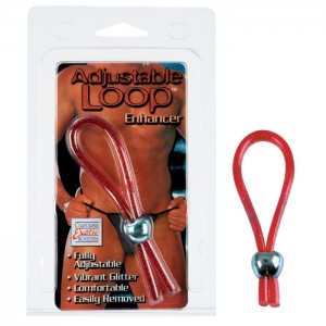 Красная петля на пенис (иной угол)