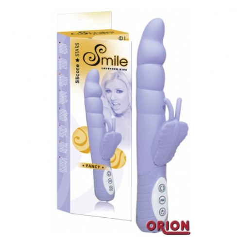 Smile Вибратор со стимуляцией клитора Fancy лаванда