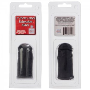 Черный гладкий удлинитель 3in (иной угол)