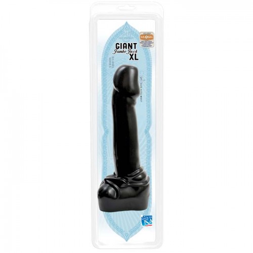Огромный черный фаллоимитатор Jumbo Jack Giant