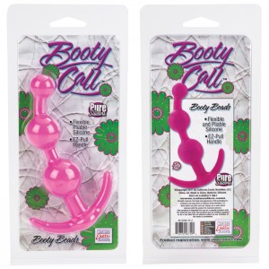 Анальные бусы Booty Call Beads розовые  (иной угол)