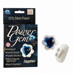Стимулятор на трусики Power Gem сапфировый (иной угол)