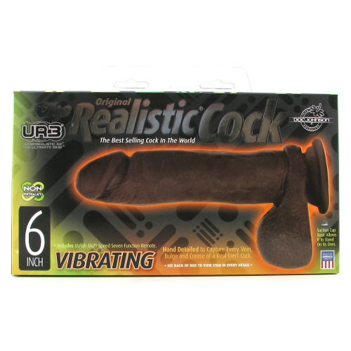Вибратор черный Ultra Realistic 6in UR3
