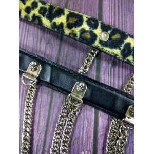 Трусики из цепочек на кожаном ремне Punish Me (иной угол)
