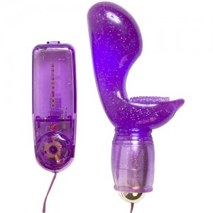 Японский массажер для G-точки фиолетовый (иной угол)