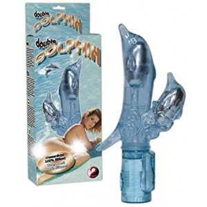 Вибратор многофункциональный Два дельфина (иной угол)