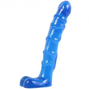 Фаллоимитатор синий анальный 7in (иной угол)