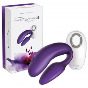 We-Vibe 4 Электровибромассажер фиолетовый с дистанционным пультом (иной угол)