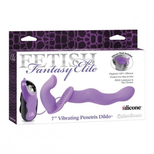 Безремневой страпон c вибро FF Elite 7 quot; Penetrix Dildo