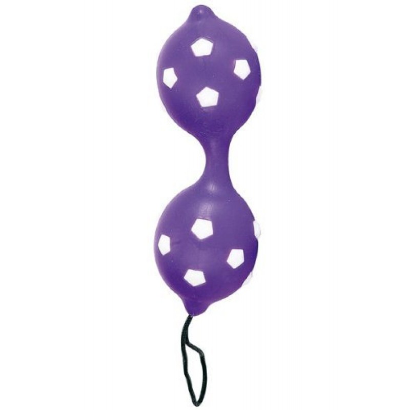 Вагинальные шарики на сцепке Duo Balls Hot Purple