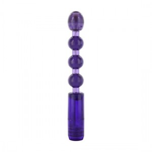 Анальный вибратор многоскоростной Beads Purple