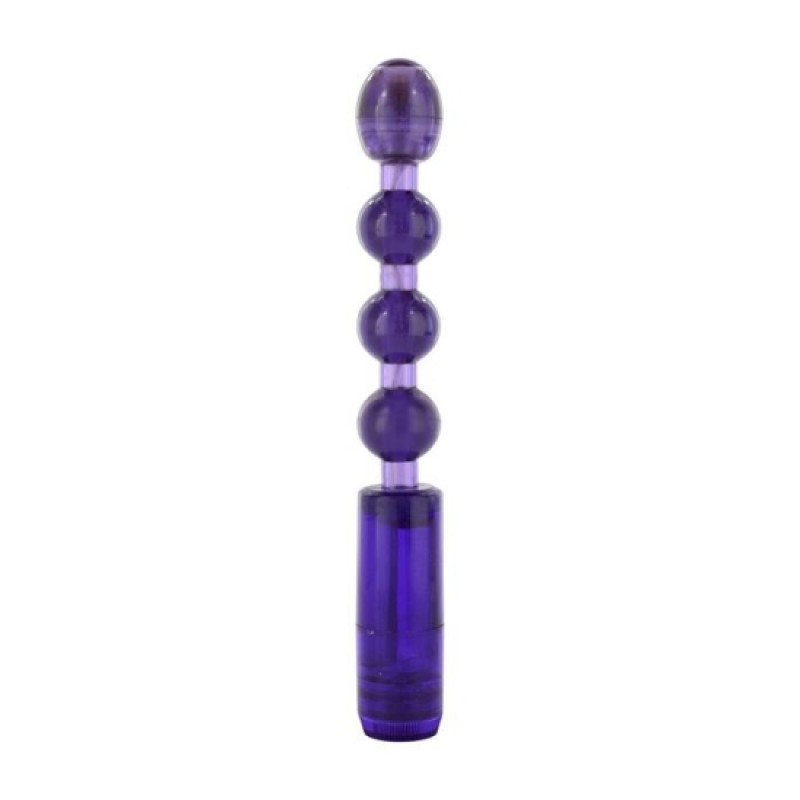 Анальный вибратор многоскоростной Beads Purple