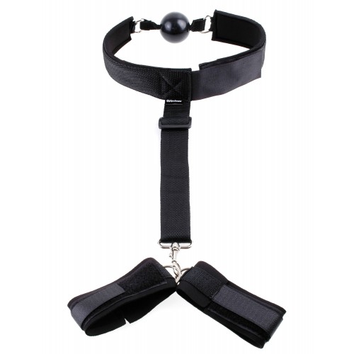 Набор для бондажа FF Gag amp; Wrist Restraint Black