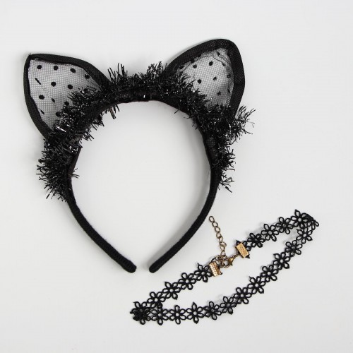 Карнавальный костюм "Котёнок", чокер, ушки