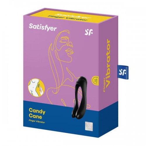 Универсальный вибростимулятор Candy Cane Satisfyer черный 