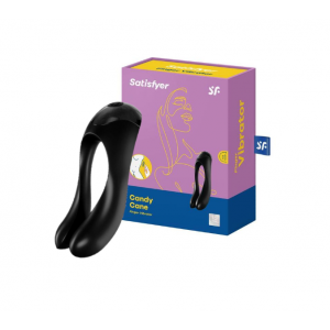 Универсальный вибростимулятор Candy Cane Satisfyer черный 