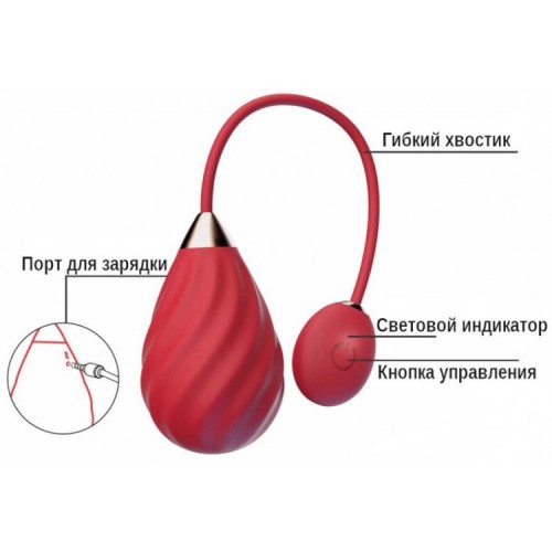 Смарт-виброяйцо Magic Motion Sundae красное