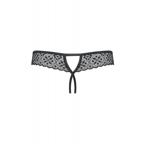 Стринги Shibu Crotchless Thong черный S/M