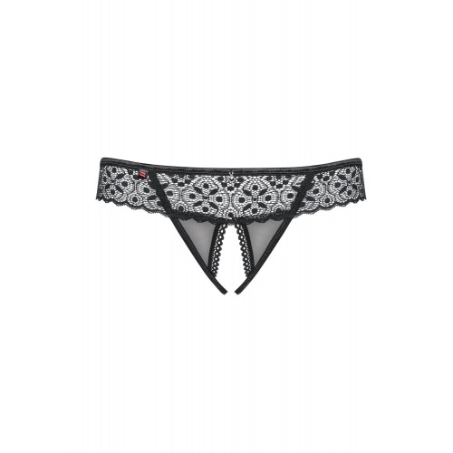 Стринги Shibu Crotchless Thong черный S/M