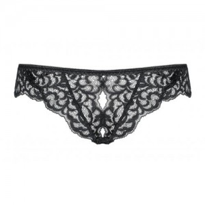 Черные трусики с доступом Laluna S/M (иной угол)