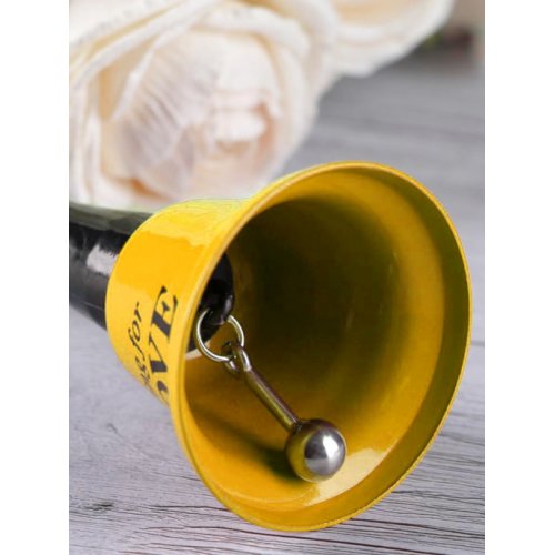 Колокольчик настольный "Ring for love" желтый