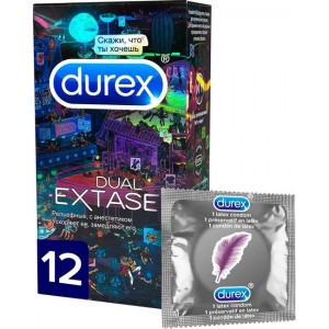 Презервативы т.м. Durex № 12 Dual Extase (Emoji/Doodle) 12 шт
