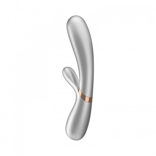 Вибратор Satisfyer Hot Lover с функцией нагрева и управлением через смартфон серебристый