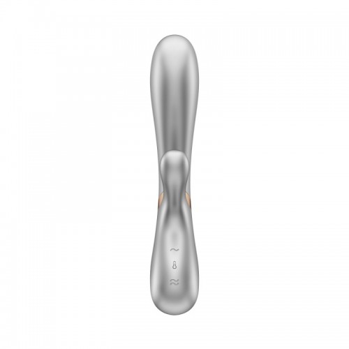 Вибратор Satisfyer Hot Lover с функцией нагрева и управлением через смартфон серебристый