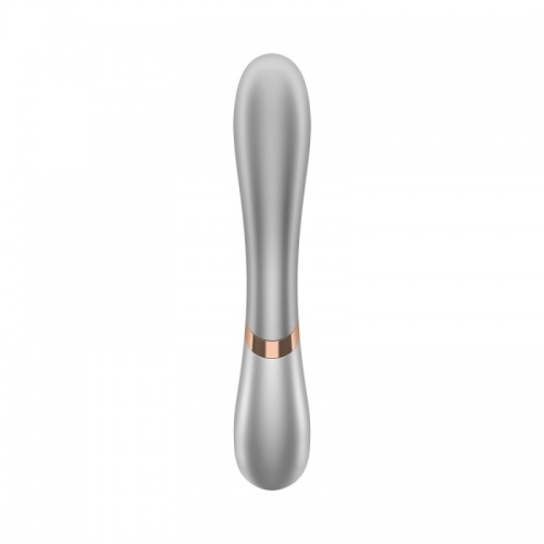 Вибратор Satisfyer Hot Lover с функцией нагрева и управлением через смартфон серебристый