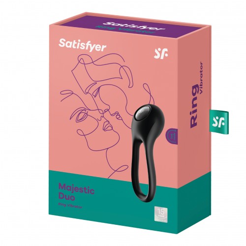 Эрекционное кольцо с вибрацией Satisfyer Majestic Duo