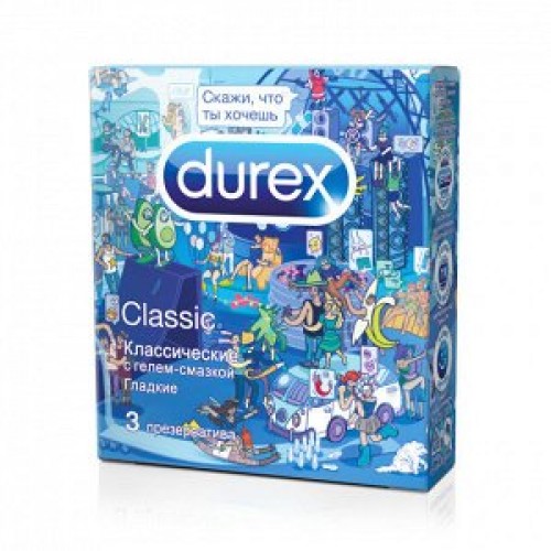 Презервативы Durex № 3 Classic Emoji Doodle