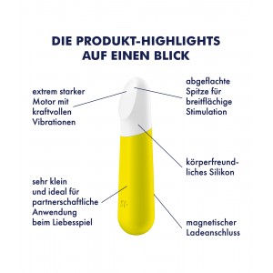 Мини вибратор Satisfyer Ultra Power Bullet 4 желтый (иной угол)