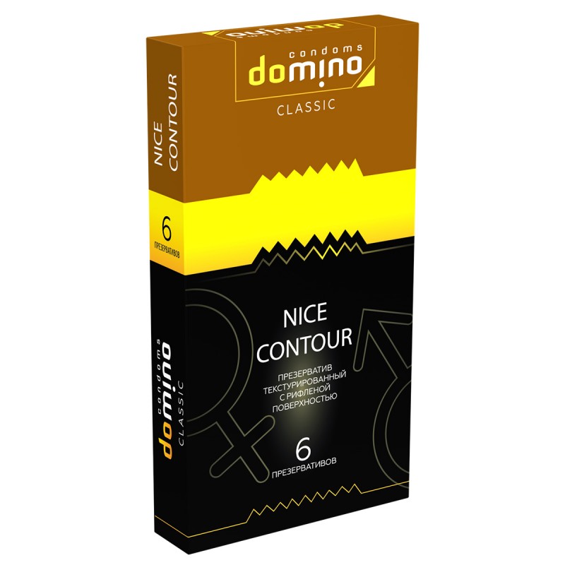Презервативы DOMINO CLASSIC Nice Contour 6 шт с рифлёной поверхностью