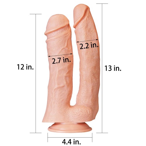 Двойной фаллоимитатор с присоской LoveToy Mega Double Dildo