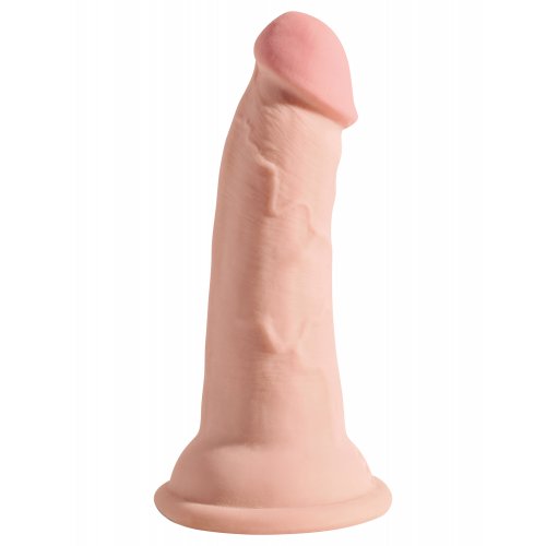 Фаллоимитатор на присоске King Cock Triple Density Cock with Balls Light 16 см