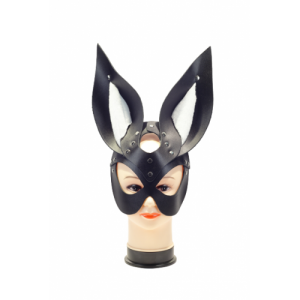 Маска зайца BDSM Арсенал Miss Bunny с белым мехом