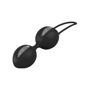 Вагинальные шарики SmartBalls Duo черные с серым
