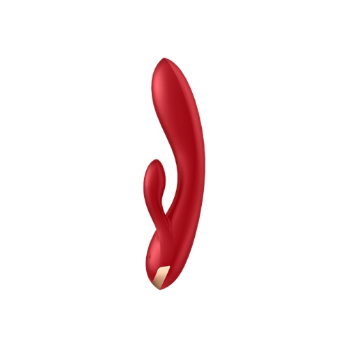 Смарт-вибратор Satisfyer Double Flex Connect App красный 